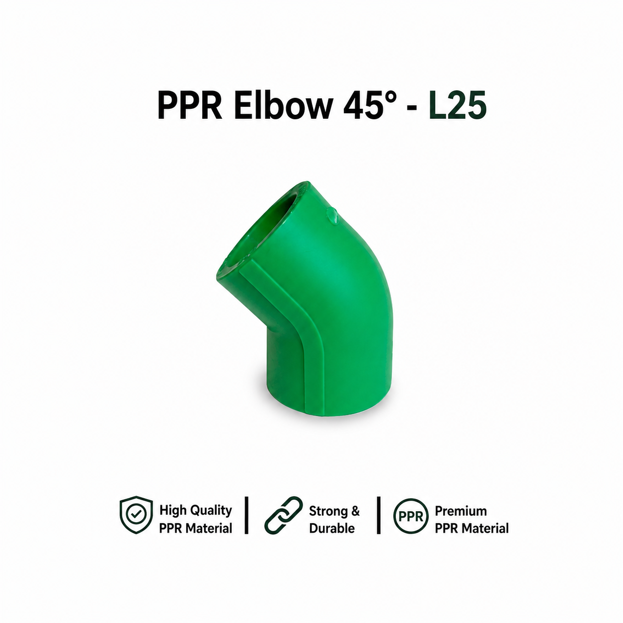 PP-R Elbow 45° - L25